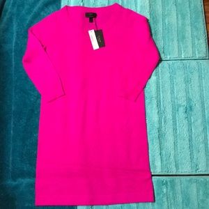 J.Crew Collection Cashmere Long Sleeve Shirt Dress